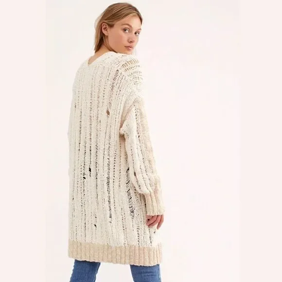 NEW FREE PEOPLE TEARING UP MY HEART CARDI CARDIGAN - Picture 4 of 4